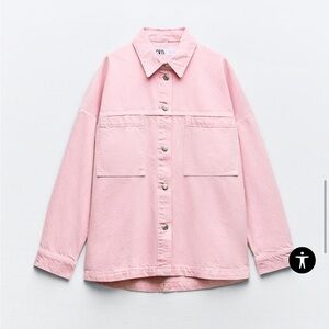 Zara pink super soft and comfy jacket